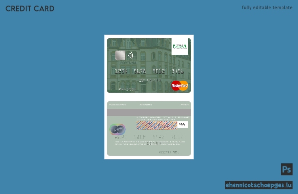 Beispielvorschau der Luxemburger Banque Fortuna Mastercard